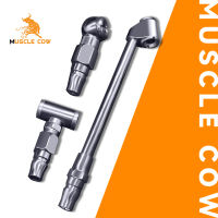 MUSCLE COW หัวเติมลมยางรถยนต์ 2 แบบ เกรดพรีเมี่ยม หัวเติมลมสั้น หัวเติมลมยาว หัวเติมลมหางปลา หัวเติมลมคับเปิล หัวสั้นคับเปิ้ล ไม่รั่ว