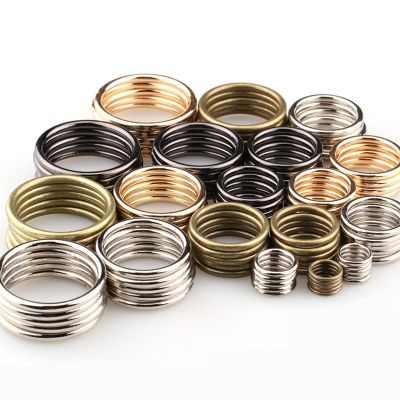 【YF】 20pcs/lot 20mm - 35mm Bronze Silver Black Gold Circle O Ring Connection Alloy Metal Shoes Bags Belt Buckles Accessorie