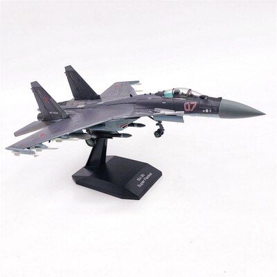 A 1:100สเกล N Su-35โมเดลเครื่องบินรบรูปไข่ต่อสู้กับเครื่องบินจำลองอัลลอยด์หล่อขึ้นรูปเครื่องบินจำลองของที่ระลึก