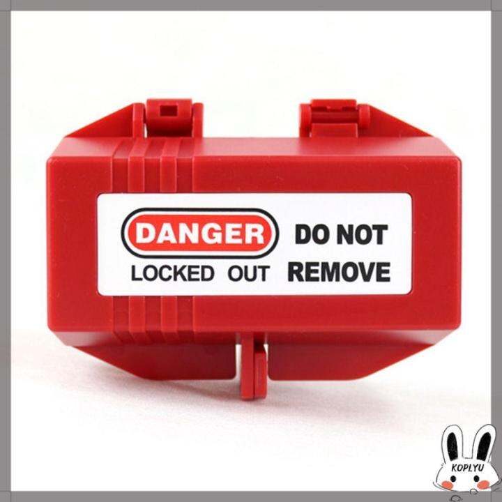 KOPLYU Industrial Grade Plug Lock for Lockout Tagout Red Electrical