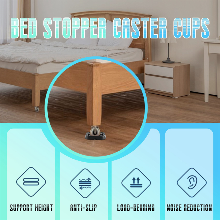 4pcs-bed-stopper-amp-furniture-stopper-caster-cups-fits-to-all-wheels-of-furniture-sofas-beds-chairs-prevents-scratches