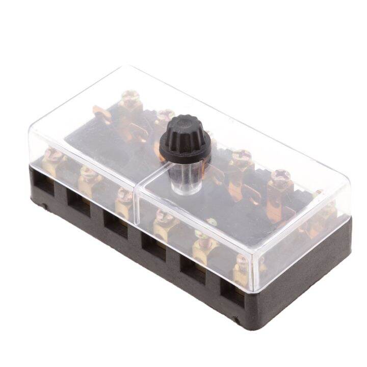 [LWF HOT] Car Automotive 6 Way European GBC Fuse Screw Down Fusebox