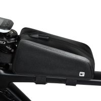 ☋ Rhinowalk MTB Bicycle Front Frame Bags Waterproof Cycling Tube Bag Large Capacity Road Bike Pannier Phone Case Black RK18330