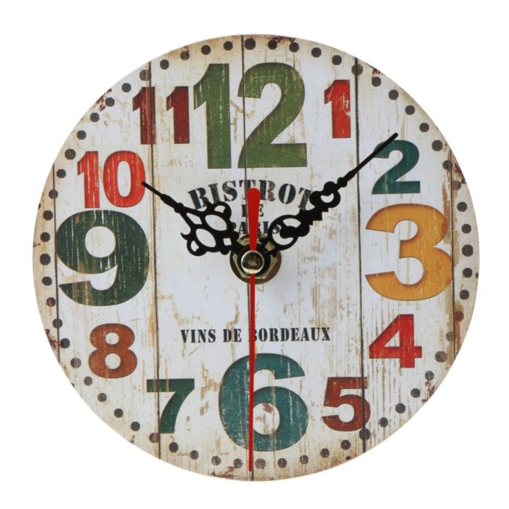 ready-stock-นาฬิกาแขวนไม้สไตล์วินเทจขนาดใหญ่-shabby-chic-rustic-kitchen-home-antique