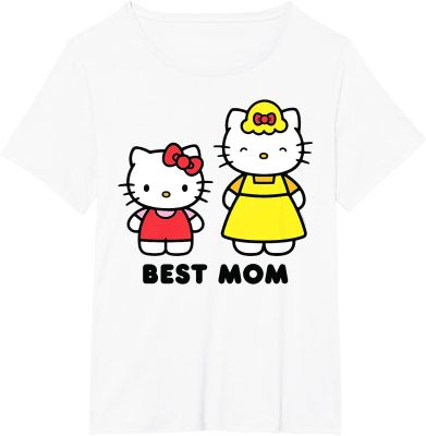 2023 Hello Kitty แม่ที่ดีที่สุด เสื้อยืดวันแม่ เสื้อยืดผู้หญิง