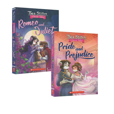 The original female mouse reporters classic novel in English 2 volumes sold together thea Stilton classic Pride and Prejudice Romeo and Juliet childrens extracurricular reading bridge Chapter Book