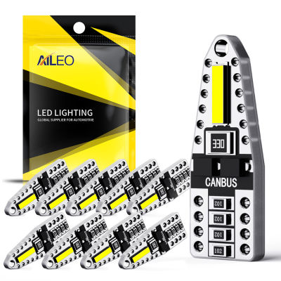 AILEO T10 Led Canbus W5W หลอดไฟ Led 168 194 2SMD สีขาวไฟสัญญาณโดมอ่านป้ายทะเบียนไฟภายในรถอัตโนมัติ 12V-Laojie