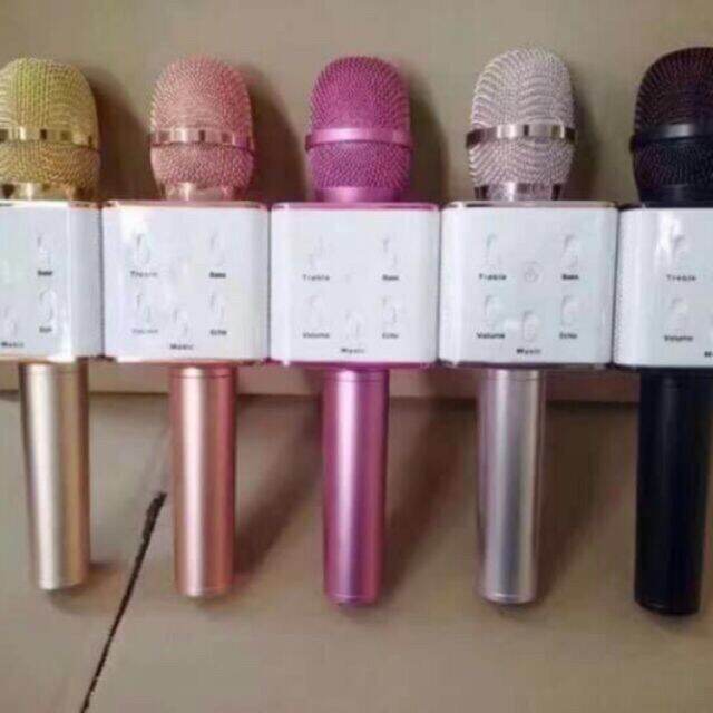 ORIGINAL Q7 karaoke ktv mic bluetooth speaker microphone Lazada PH