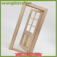 ของเล่นโมเดลเครื่องประดับ DIY Wanglianzhon ประตูไม้บ้านตุ๊กตา1/12