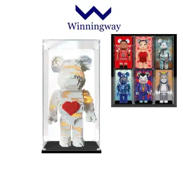 GOTO 1000% Transparent Display Box for Bearbrick 1000%, Bearbrick 400%,  Sneakers, Collectibles, Bearbrick Case, Display Case, Display Stand