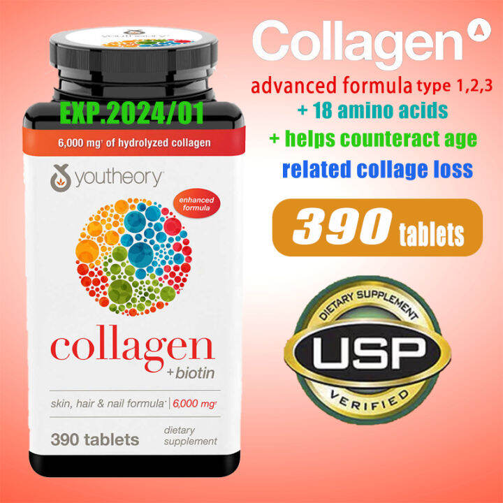 Youtheory Collagen Advanced Formula 390 tablets Lazada.co.th