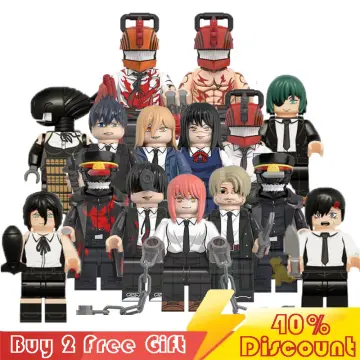 Chainsaw Man Minifigures Bricks Cartoon Action Mini Figures MOC Toys