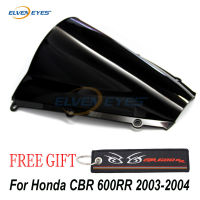 Elvenตาสำหรับฮอนด้าCBR600RR 2003 2004 อุปกรณ์มอเตอร์ไซค์ฟองคู่กระจกกระจกF Airing CBR 600 RR 03 04 ลมVisorสปอยเลอร์D Eflector