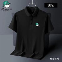 2023 New Summer Embroidered Malbon Golf Polo Shirt Men Hot High Quality Mens Short Sleeve Breathable Quick drying Top Business