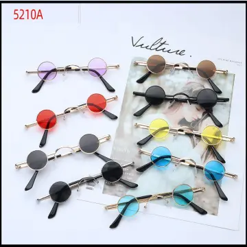 Metal Sunglasses Round Fashion Shades Women Korean Style Beach