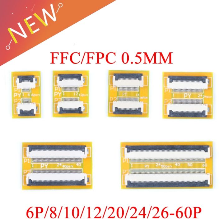 Pcs Fpc Ffc Flexible Flat Cable Extension Board Mm Pitch