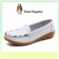 HUSH PUPPIES รองเท้าโลฟเฟอร์ ส้นแบน แบบสวม ขนาดใหญ่ สําหรับผู้หญิง ไซซ์ EU 40 41