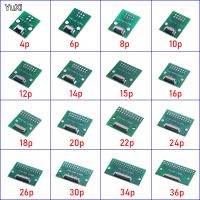 FPC FFC Flexible Cable Adapter Board 0.5mm Pitch Connector SMT to 2.54mm 4P/6P/8P/10P/12P/14P/15P/16P/18P/20P/22P/24P/26P/30P Wires  Leads Adapters