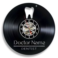 Hot sell Teeth Vinyl Record Wall Clock Modern Design Dental Office Wall Sign 3D Decorative Vinyl Clock Wall Watch Gifts for Dentist