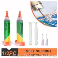 hk◊✜►  2PCS Low Temperature Lead-free Syringe smd Solder Paste Flux Soldering Led Sn42Bi58 138℃ SMD Welding