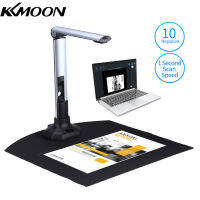 KKmoon BK52แบบพกพาหนังสือและเอกสารกล้องสแกนเนอร์จับภาพขนาด A3 HD 10ล้านพิกเซล USB 2.0สแกนเนอร์ความเร็วสูงที่มีไฟ LED สำหรับบัตรประจำตัวประชาชนหนังสือเดินทางหนังสือลายน้ำการตั้งค่ารูปแบบ PDF ส่งออก