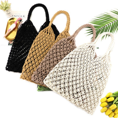 Paper Rope Leisure Womens Bag Fashion Single Shoulder Straw Bag Bohemian Shoulder Bag Summer Beach Straw Handbags Woven Handbag