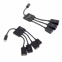 [HOT HAIXWLXKWW 589] 3/4พอร์ต USB ชาร์จ Hub Spliter Connector Adapter สำหรับแท็บเล็ต Data Wire