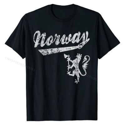 Norway Norge Norwegian Love Home Family Vintage Fade Gift T-Shirt UniqueCasual Tops Shirts Graphic Cotton Mens T Shirts