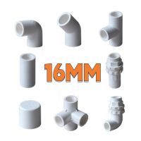 16mm Pipe Connectors Irrigation Tube 3 Ways 4 Elbow Tee End Cap Aquarium Fittings