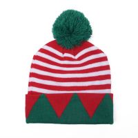 【cw】 MYZOPERKnitPompom Hat Splice Keep Warm Fashion Elasticity CasualBoyBeanieHat 【hot】