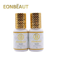 2ขวด EONBEAUT Lash ขยายเครื่องมือ Professinoal แห้งเร็ว0.5วินาทีติดทนนานต่อขนตากาวขนตากาวต่ำกลิ่น5มิลลิลิตร