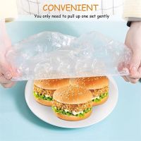 100/300pcs Food Storage Covers Foods Freshing Elastic Plastic Wrap Refrigerator Keeping Saver Tools