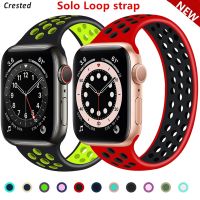 yivdje Solo Loop strap For Apple Watch Band 45mm 41mm 44mm 40mm 42mm 49mm Breathable correa bracelet iWatch Series 8 7 3 4 5 SE 6 ultra