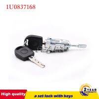 ◄♟✥ FOR VOLKSWAGEN GOLF IV BORA FOX POLO FRONT DOOR LOCK BARREL WITH 2 KEYS 1U0837168 1U0837167E 6Q4837167E