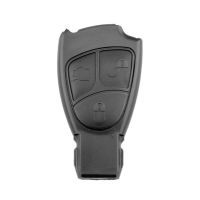 เคส Kunci Remote Mobil ABS 3ปุ่มสำหรับ Mercedes Benz ที่เปลี่ยนฝาครอบ W211 W203สีดำ W204