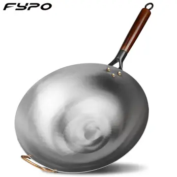 32cm Chinese Handmade Iron Wok Non-stick Non-coating Wok Kitchen