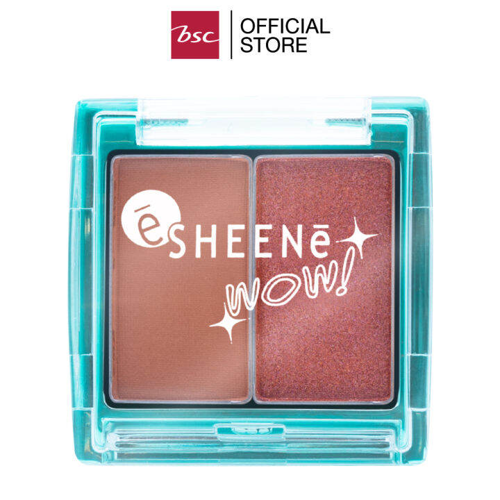 sheene-wow-face-color-บลัชออนคู่ชิมเมอร์เนื้อแมตต์-เนื้อเนียน-นุ่มด้วย-color-base-powder-เกลี่ยง่าย-ไม่เป็นฝุ่น-สีสดชัด-ติดทนนาน