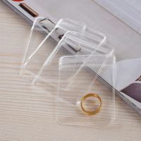 50pcs Transparent Small Ziplock Plastic Bags Jewelry Gift Reclosable Storage Bag Packaging Clear PVC Self Sealing Pouches