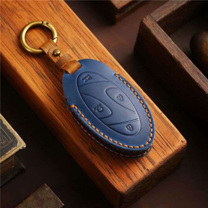 top-layer-leather-car-key-case-for-hyundai-grandeur-gn7-2023-kona-ev-2023-smart-romote-key-fob-cover-protection-car-accessories