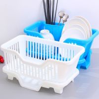 จานในครัวชามเคาน์เตอร์อาหารเย็นชั้นเก็บของเครื่องใช้ในครัว Drainer Rack Dish Drying Rack Drain Board