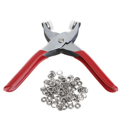 100pcs 9.5mm Metal Sewing Prong Rings Buttons Press Studs Pliers Snap Craft Fasteners Clip Pliers DIY Clothes Tool