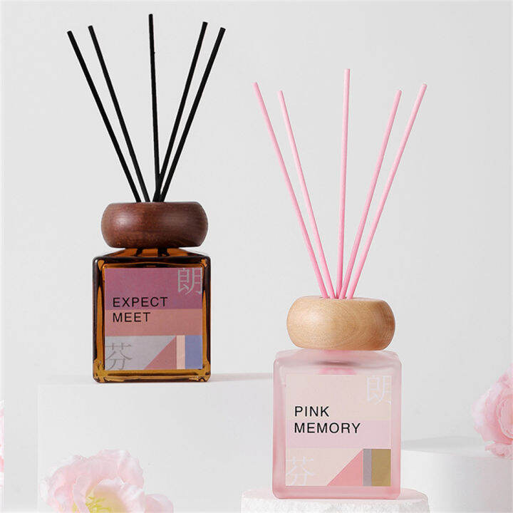 200ml-fireless-glass-reed-diffuser-พร้อม-sticks-home-aromatpy-oil-diffuser-สำหรับบ้าน-ห้องน้ำ-ห้องนอน-โรงแรม-scent-diffuser