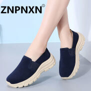 ZNPNXN Giày lười nữ mùa hè Giày lười nữ thông thường Y tá giày đế mềm Size