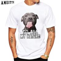 Pitbull T-Shirt | Dog Joking | Tops Tees | Haters - New Summer Men Short Sleeve Funny Dog - Aliexpress