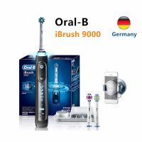 100% Original Oral-b iBrush 9000 Smartseries 3D Electric Toothbrush With Bluetooth Connectivity App Connected Handle, 6 Modes with Sensitive and Gum Care, Pressure Sensor, 4 Toothbrush Heads,designed by braun