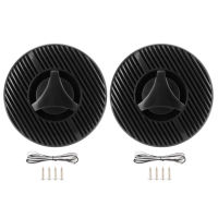 Pair 6.5in IP65 Waterproof Boat Speaker 2 Channel 120W Audio Marine Grade for Yacht black