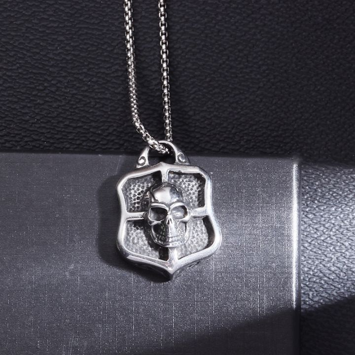 vintage-gothic-skull-shield-cross-pendant-for-men-and-women-stainless-steel-punk-necklace-halloween-jewelry-accessories