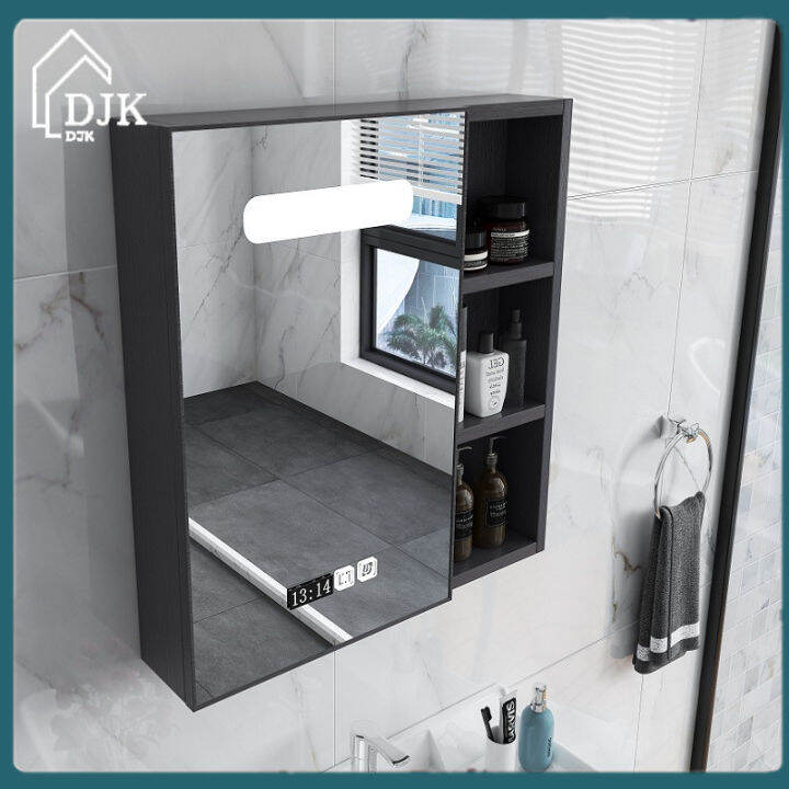 DJK Bathroom Mirror Wall Mount Bathroom Smart Mirror Box with Shelf Toilet Wall Mount