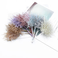 10Pcs Multicolor Christmas Tree ตกแต่งดอกไม้พวงหรีดงานแต่งงานฐานสำหรับตกแต่งบ้าน Diy ของขวัญกล่องพืชประดิษฐ์ขายส่ง