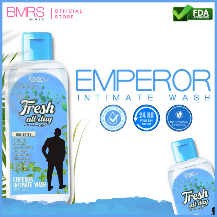 BMRS Fresh All Day Emperor Masculine Wash for Men 150ml Anti Bacterial Kills Bad Odor Stop